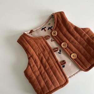 Ash Vest - PDF Sewing Pattern | Quilted Vest for Kids (0-3M to 5-6Y)