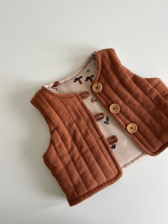 Ash Vest - PDF Sewing Pattern | Quilted Vest for Kids (0-3M to 5-6Y)
