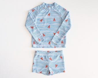 Coconut Swim Set – PDF Sewing Pattern | Kids Top & Trunks (3-6M to 6Y)