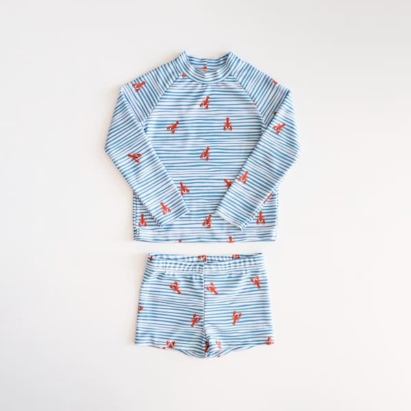 Kokosnuss Swim-Set - PDF Schnittmuster | Kinder Top & Badehose (3-6 M bis 6J)