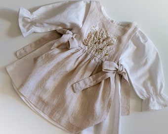 Girls Smock Dress & Pinafore Apron Sewing Pattern Bundle (PDF)