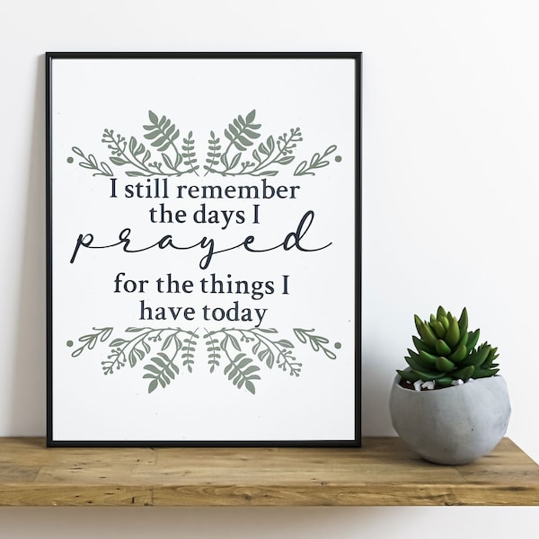 "I Still Remember" Framed Wall Sign - 12x40 Inch Farmhouse Bedroom Decor Above Bed