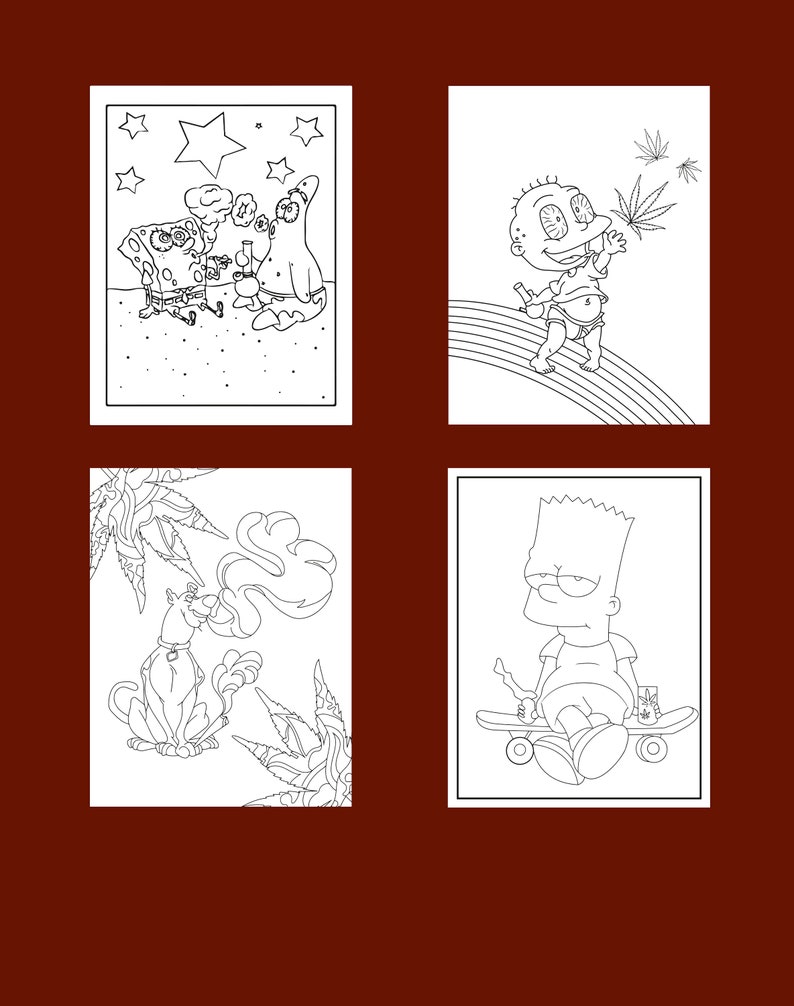 90s Cartoon Stoner Coloring Pages - Il 794xN.3844812062 2xqs 