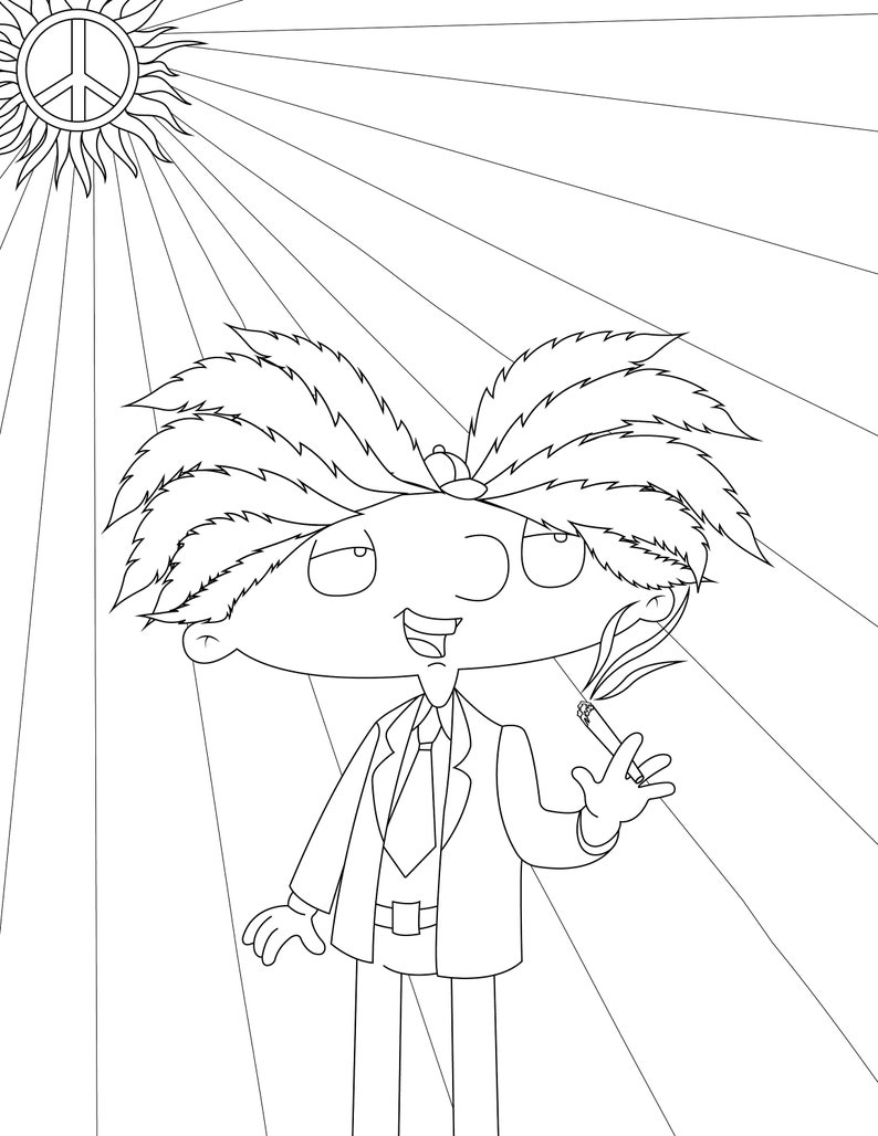90s Cartoon Stoner Coloring Pages - Il 794xN.3982772773 Paeg 