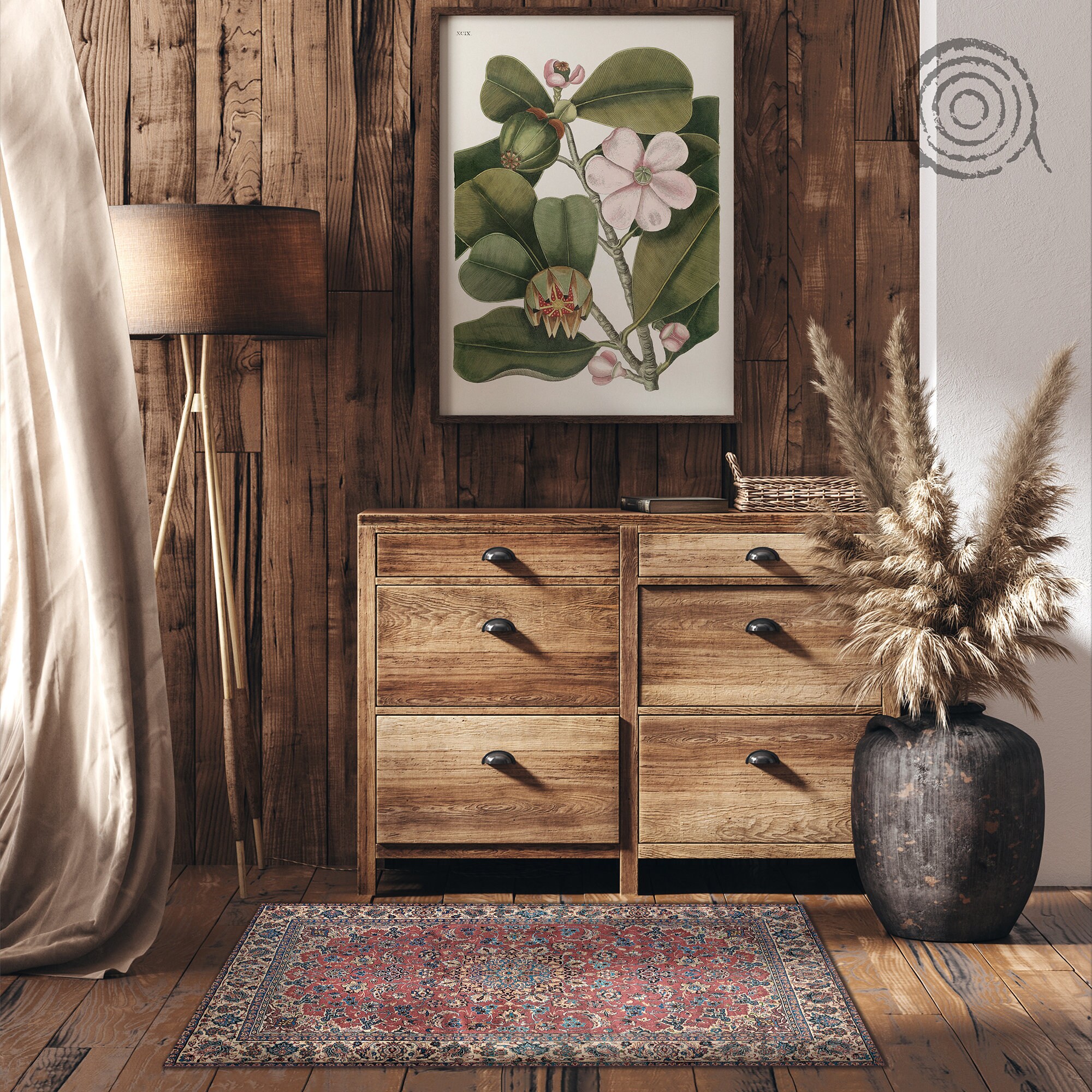 Alfombra de piso de vinilo tradicional de Oriente Medio | Etsy