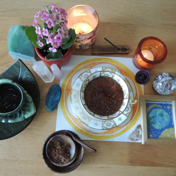 Readings with tea leaves cup and pendulum. Self discovery. Divination