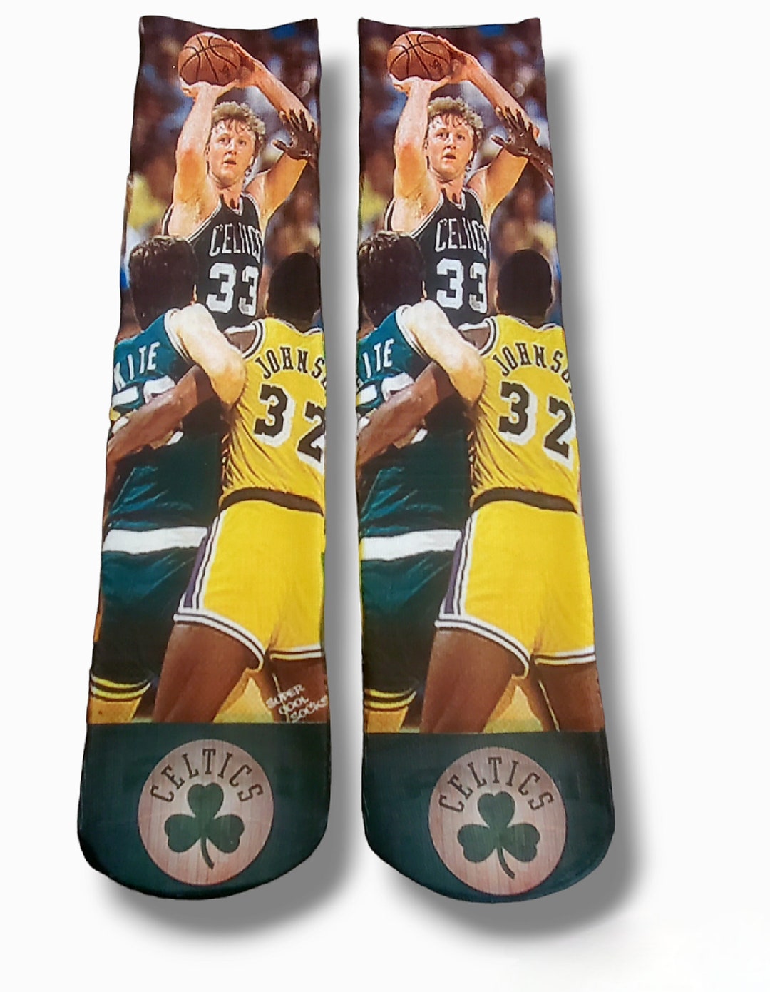 Larry Bird Custom Adult Socks Etsy