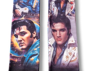 Elvis Themed Adult Custom Crew Socks