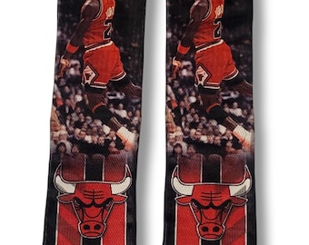 Michael Jordan Custom Youth Medium Crew Socks Size 10-4