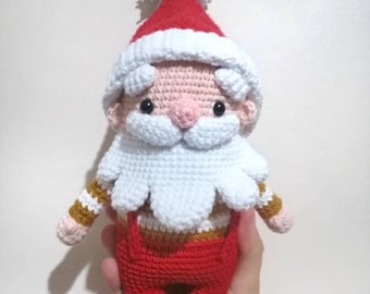 Noel Ornament Gift Doll Santa Claus Pere Father Christmas, Stuffed Amigurumi Decorative New Year's Eve Decoration Soft Crochet Toys Crossing