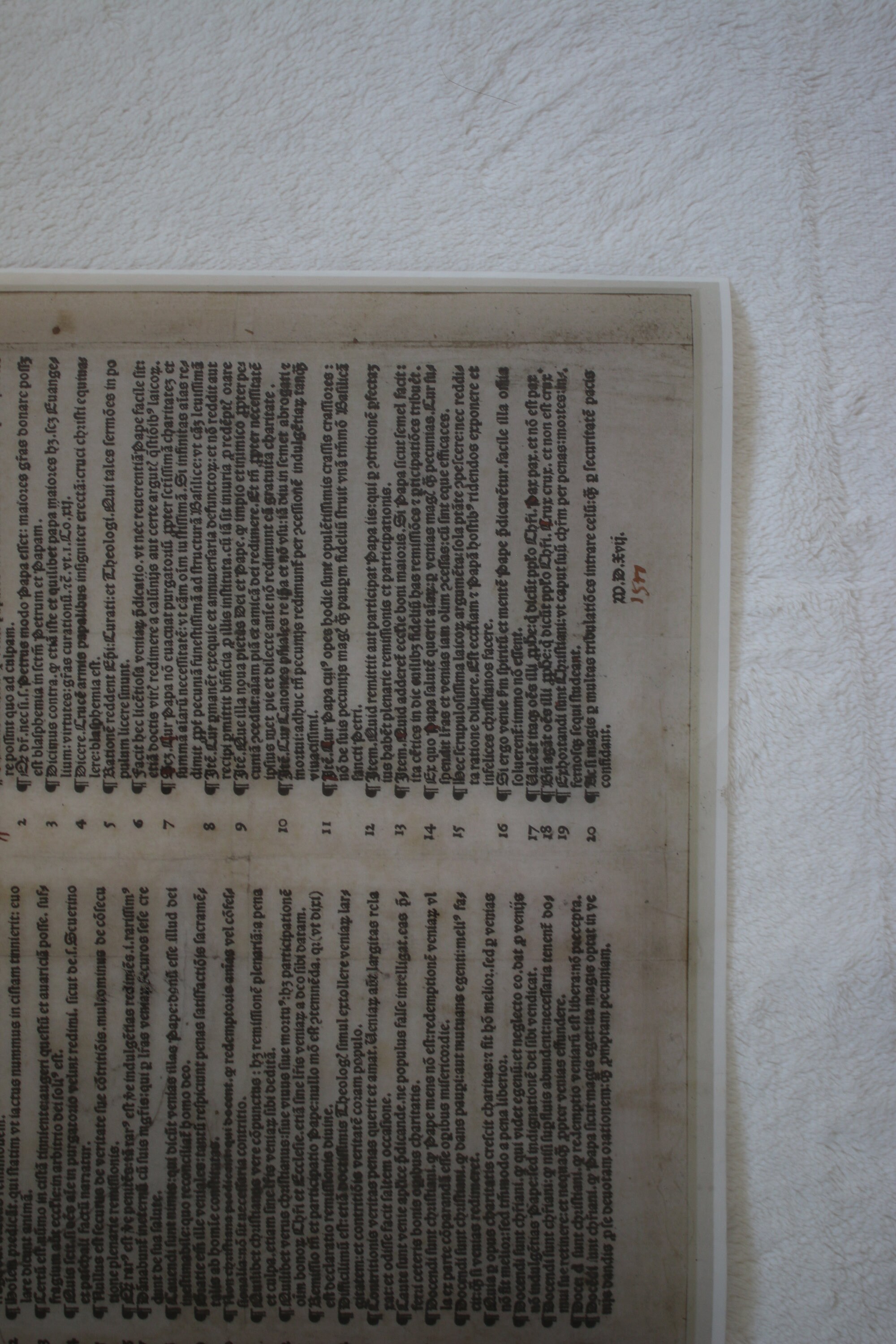 VELLUM PRINT - Martin Luther's 95 Theses (original Latin) - Etsy