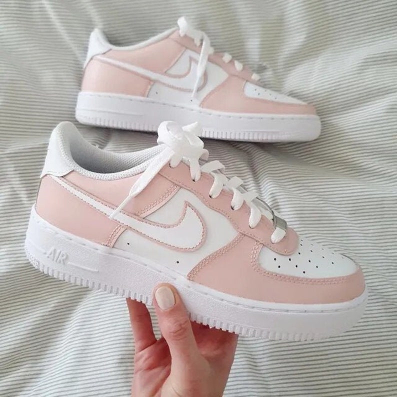 nike air force barely rose white