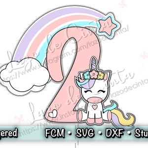 Unicorn Cake Topper Svg | Unicorn Cut File | Cake Topper Cut File | Unicorn Party Cake Topper Svg | ScanNCut File | SVG File | Unicorn SVG