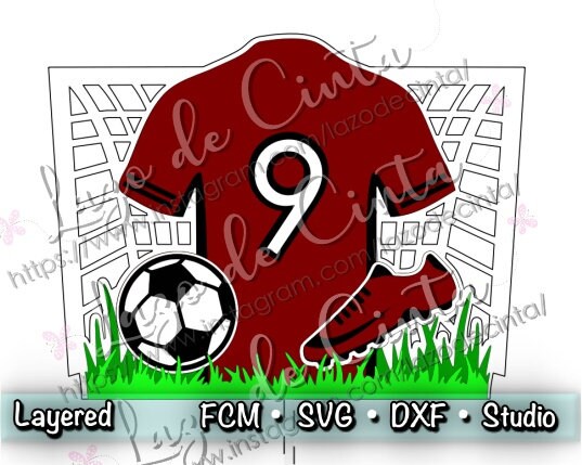 Football Cake Topper Svg | Soccer Topper Svg | Sports Themed Birthday - Party | Files in: SVG - DXF - Cricut - ScanNcut - Silhouette Studio
