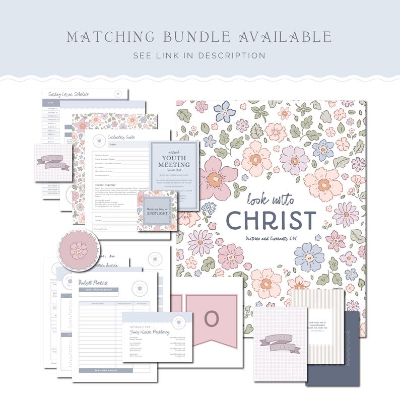 2025 LDS Young Women Calendar, LDS Young Women Printable, YW Calendar