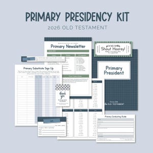 LDS Primary Presidency Binder Kit 2026 Old Testament