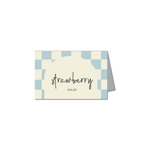 Segnaposto per baby shower modificabili, etichette per alimenti stampabili, cartellini per baby shower per bambini, download immediato