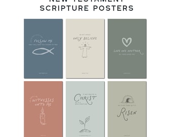 2027 Primary New Testament Printable Posters | Bible Verse Christian Art PDF (Digital Download)