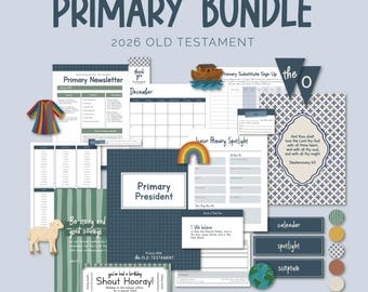 2026 Old Testament LDS Primary Bundle