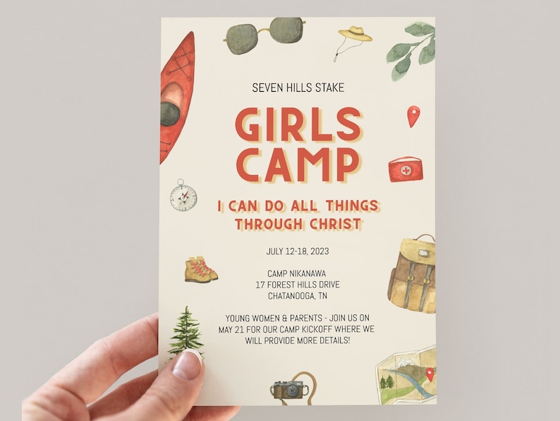 LDS Girls Camp Bundle Young Women's Camp Printables - Etsy