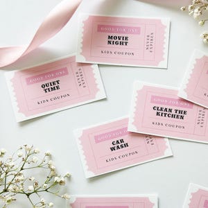 Printable Mother's Day Coupons Gift for Mom Coupon Book Editable Coupon Book Gift Mom Editable Mother's Day Gift Kids Can Give