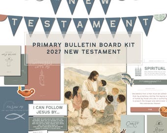 2027 LDS Primary Bulletin Board Kit | New Testament Bundle