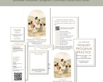 LDS Primary Sacrament Meeting Program & Presentation Bundle
