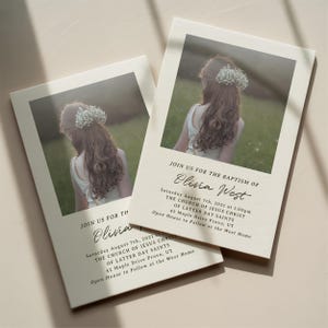 lds baptism announcement girl, invitation printable instant download, simple modern gender neutral invite, lds primary printables baptism