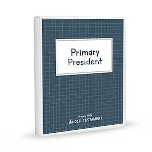 LDS Primary Presidency Binder Cover Printable 2026 Old Testament