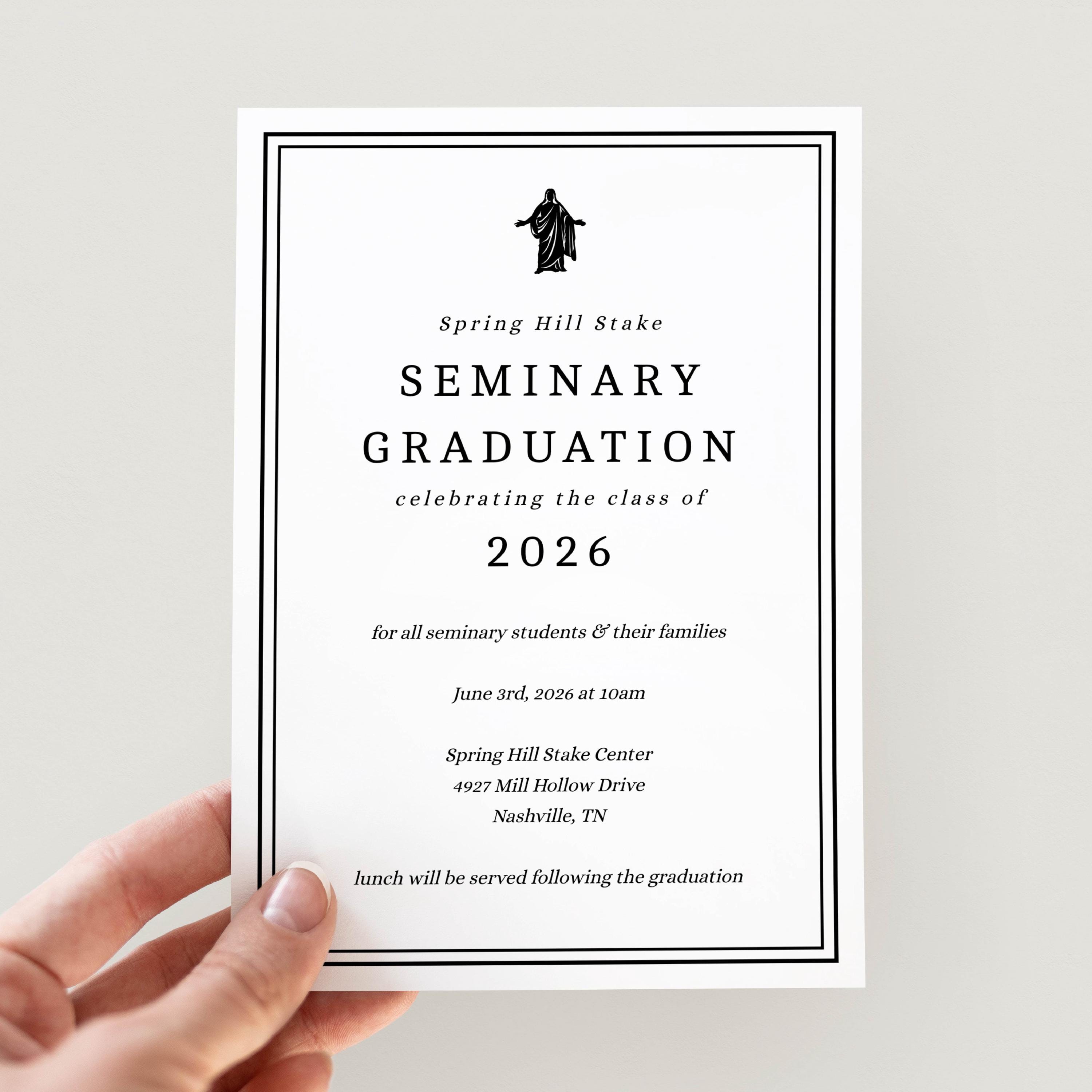 Church Graduation Program Example LDS Seminary Graduation Printable Bundle | LDS Youth Grad Editable ...