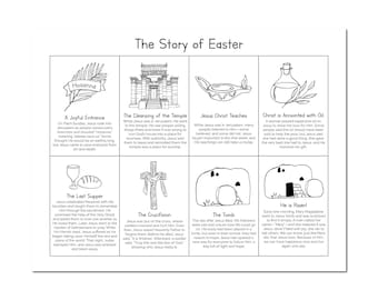 Página para colorear de Semana Santa para niños - Actividad de la Primaria SUD (PDF imprimible)