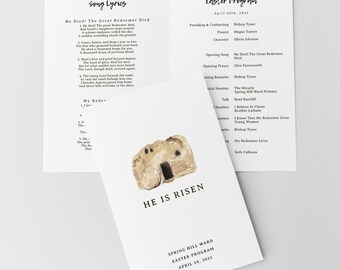 Easter Program Lds LDS Easter Sacrament Meeting Program, LDS Easter Easter Program, Church ...