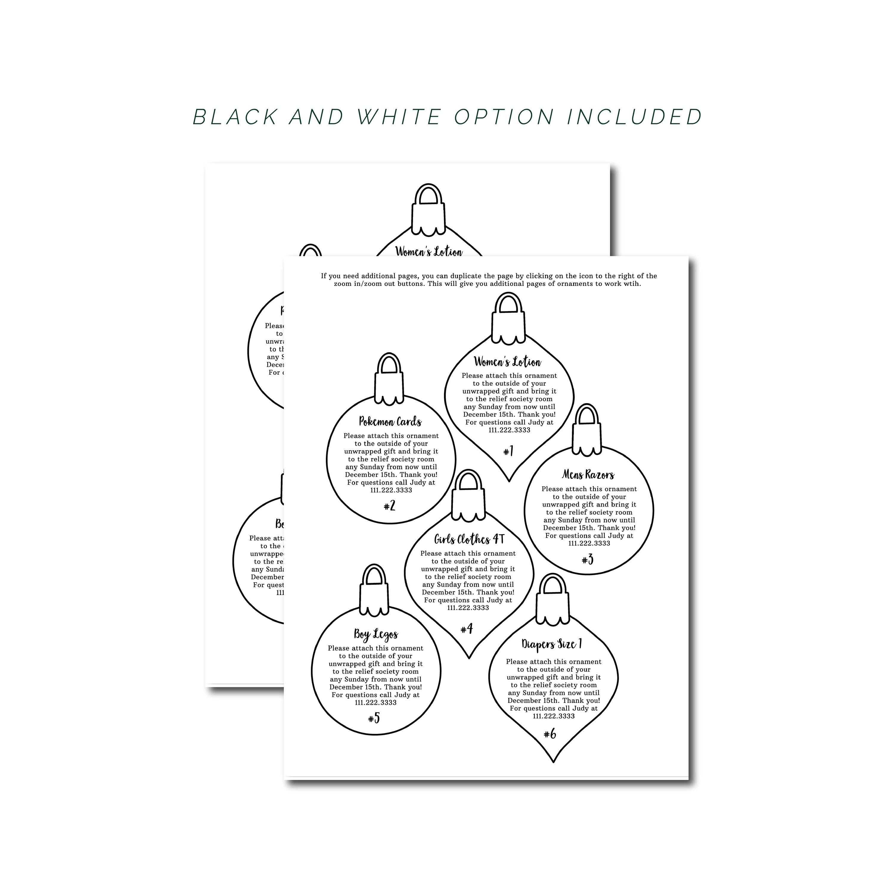 Giving Tree Tags | Angel Tree Flyer | Editable Template | Printable ...