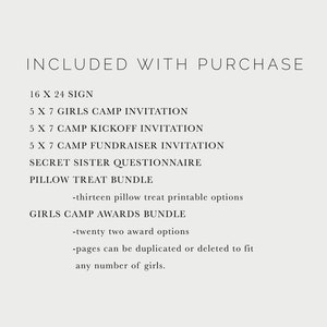 LDS Girls Camp Bundle | Young Women's Camp Printables | Girls Camp ...