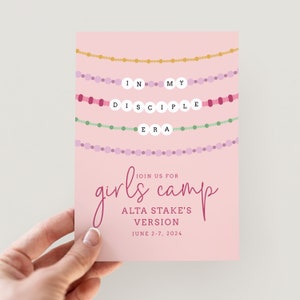 LDS Girls Camp Bundle | Young Women's Camp Printables | Eras Girls Camp ...