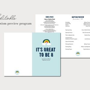 Previewprogramma voor de regenboogdoop | LDS doopvoorbeeld | Regenboogdoop | Het jeugdwerkpresidium helpt