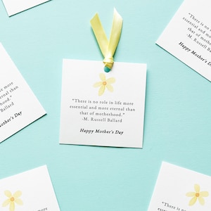 LDS Mother's Day Ward Gift Tag Printable Relief Society Gift Tag Instant Download Mormon Mom Tag Faith-Based Gift Tag DIY Church Gift PDF