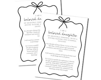 5X7 LDS Young Women Theme Printable Handout
