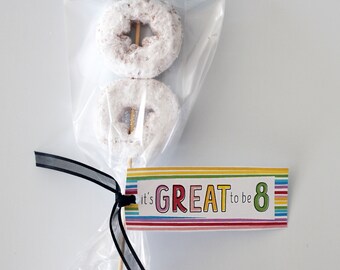 Rainbow LDS Baptism Preview Treat Tag | It's Great To Be 8 Gift Tag | LDS Baptism Preview | Printable Baptism Gift Tag