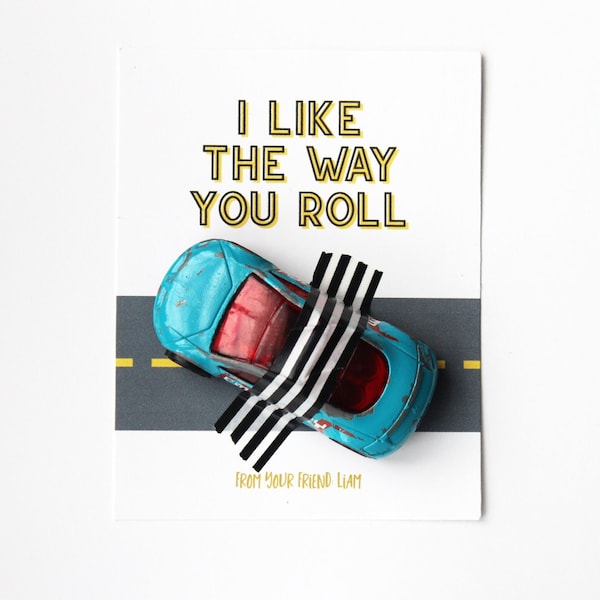 Car Valentine Tags, Hot Wheels Gift Tags, Classroom Valentine, Kids Valentine's Tags Printable