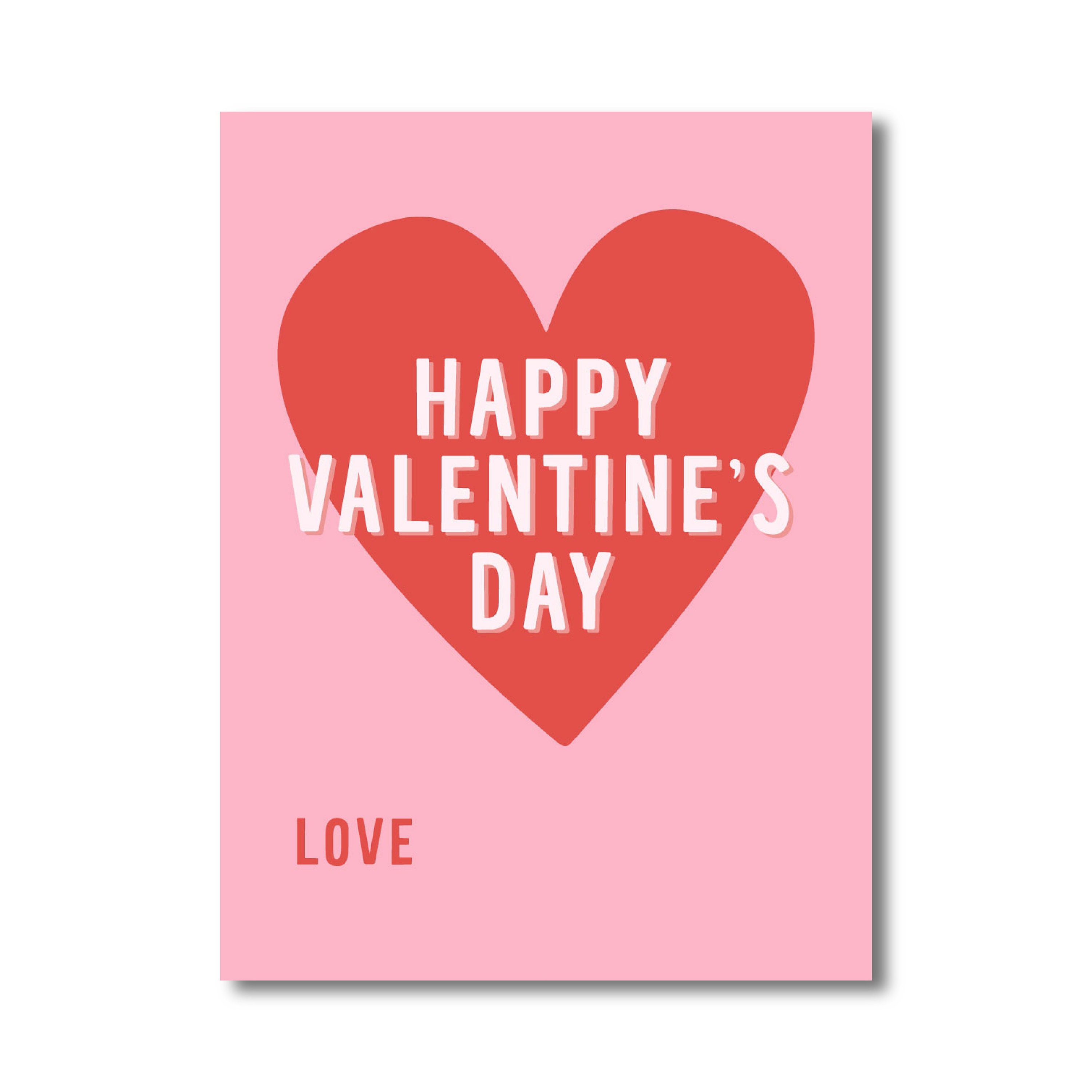 Printable Valentine Card Generic Valentine Card Printable Classroom Valentine Card School