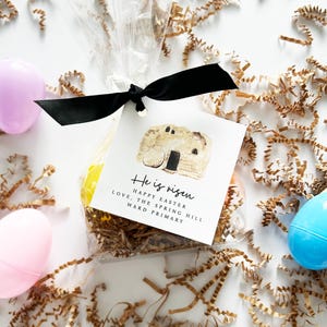 He is Risen Religious Easter Gift Tag | Printable LDS Favor Tag (PDF)