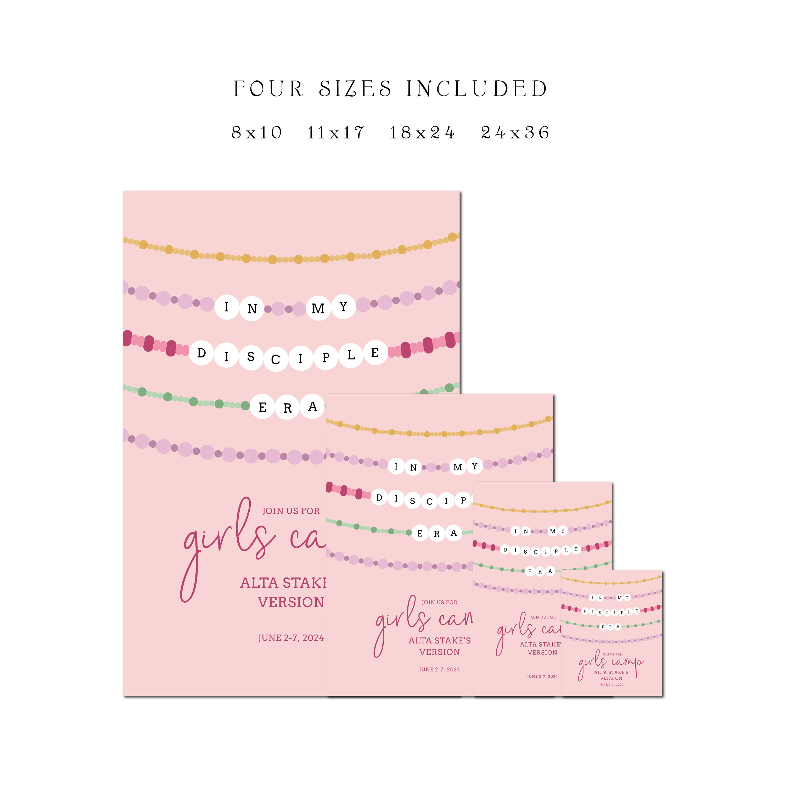 LDS Girls Camp Bundle Young Women's Camp Printables Eras Girls Camp LDS ...