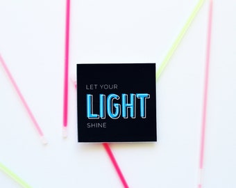 Young Women Girl's Camp Pillow Treats | Glow Stick Gift Tag | Instant Download Gift Tag for LDS Girls Camp Gift