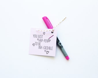 Young Women Girl's Camp Pillow Treats | Pen Gift Tag | Instant Download Gift Tag for LDS Girls Camp Gift
