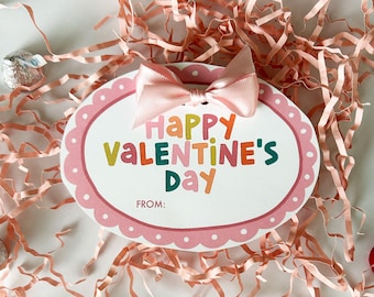 Happy Valentine's Day Printable Gift Tag