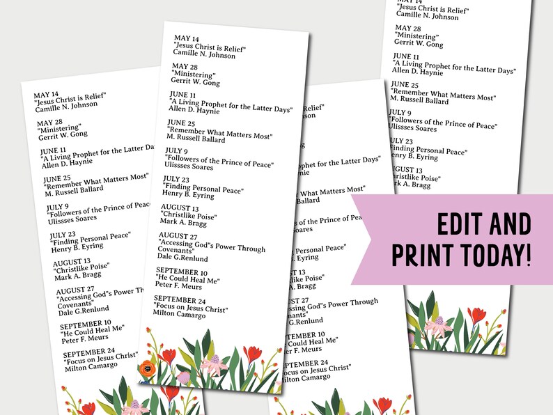 Relief Society Lesson Printable Bookmark LDS Relief Society Lesson