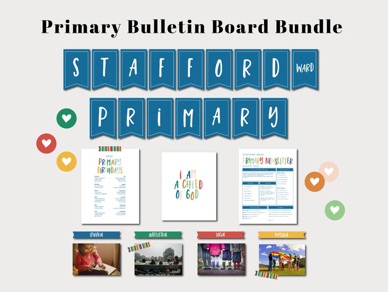 LDS Primary Bulletin Board Kit 2022 Primary Primary Bulletin Board