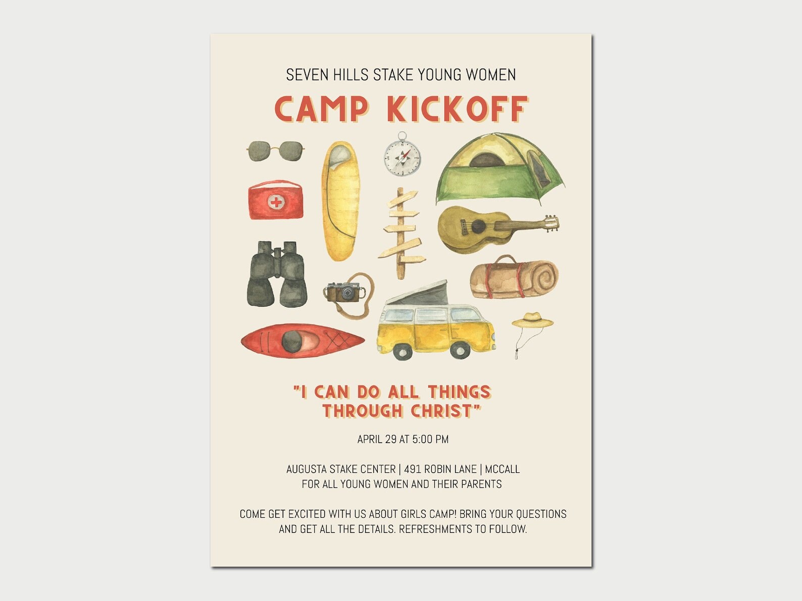 LDS Girls Camp Bundle Young Women's Camp Printables - Etsy