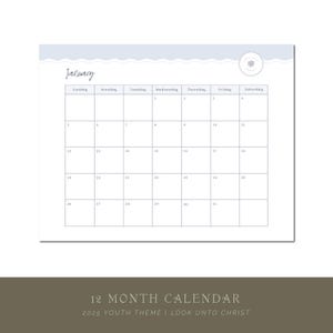 2025 LDS Young Women Calendar, LDS Young Women Printable, YW Calendar, Young Women Editable Calendar